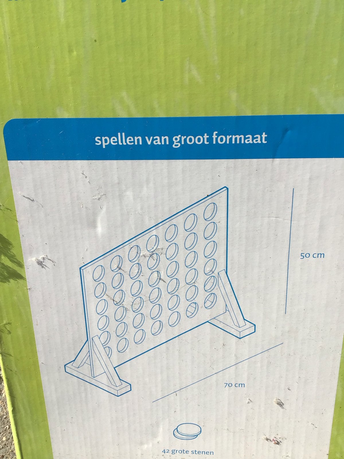 Buiten 4-op-een-rij en Mikado XXL - Grote Spellen Set, Ophalen, Zo goed als nieuw