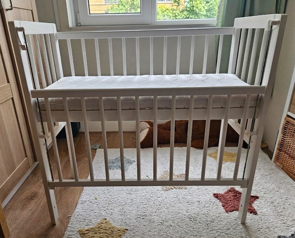 Petite Amelie co-sleeper Lilly WT2 + matras, Ophalen, Gebruikt, Ledikant