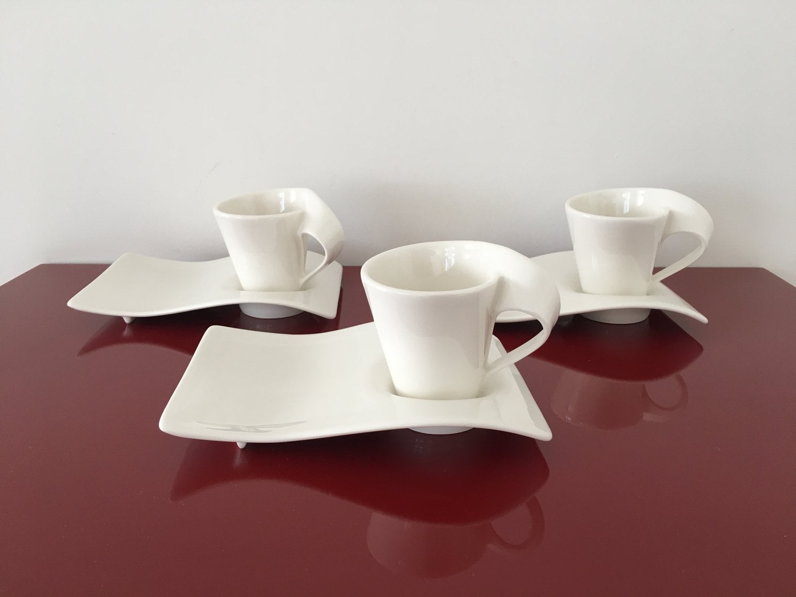 Villeroy en Boch New Wave espresso kop en schotel, Ophalen of Verzenden, Zo goed als nieuw, Overige stijlen, Kop(pen) en/of Schotel(s)
