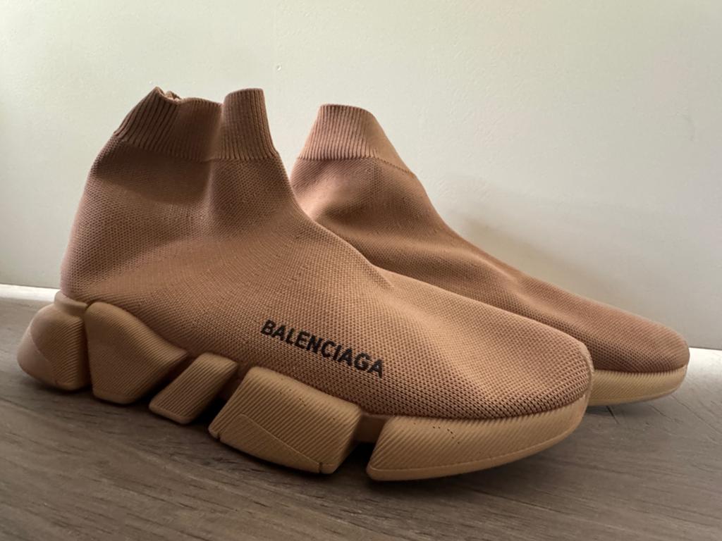 Balenciaga speed trainer bruin beige maat 45, Kleding | Heren, Schoenen, Ophalen of Verzenden, Nieuw, Sneakers of Gympen