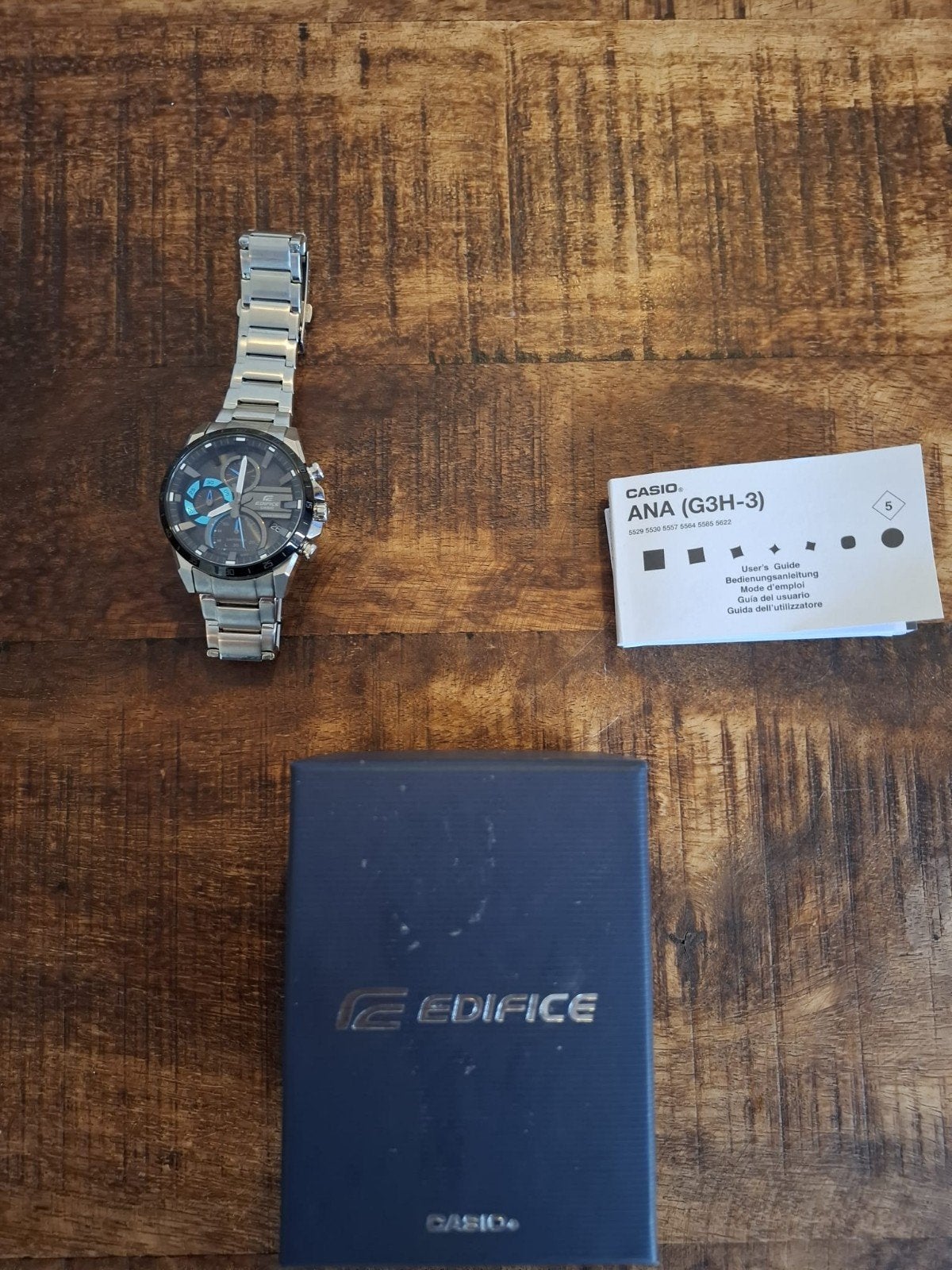 Casio Edifice Horloge - Zo goed als nieuw, Casio, Staal, Polshorloge, Ophalen of Verzenden