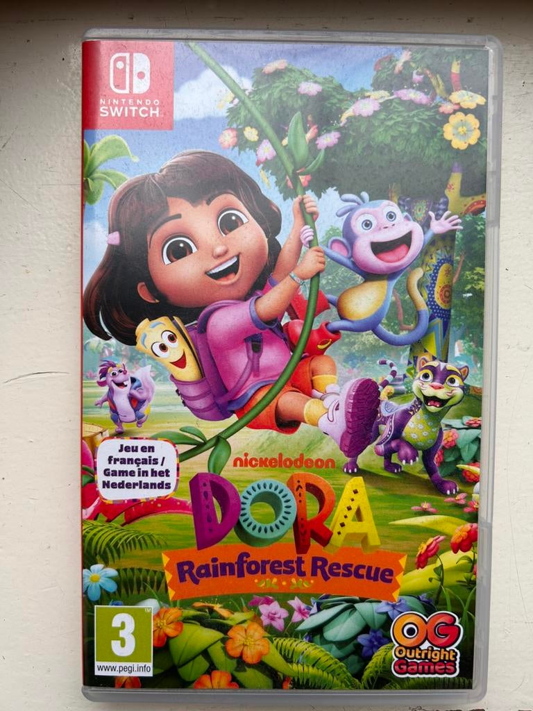 Dora rainforest rescue switch, 1 speler, Ophalen of Verzenden, Zo goed als nieuw, Vanaf 3 jaar