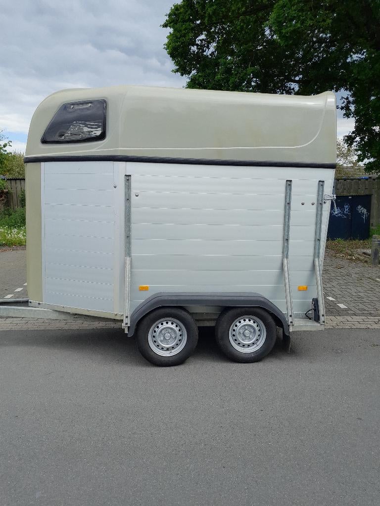 1.5 paards aluminum trailer, Ophalen, Gebruikt, Aluminium, 1½-paards trailer