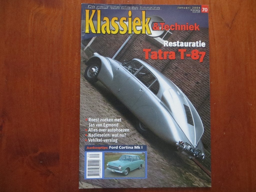 Klassiek & Techniek 70 Tatra T-87, Ford Cortina Mk1, Boeken, Ophalen of Verzenden, Nieuw, Ford