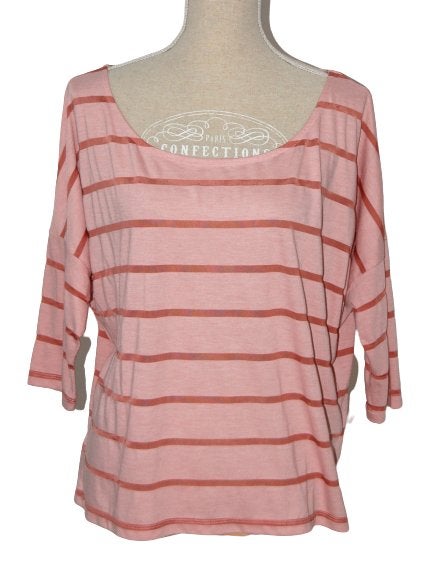 Supertrash gestreepte top, shirt, roze, Mt. L, Supertrash, Verzenden, Maat 42/44 (L), Zo goed als nieuw