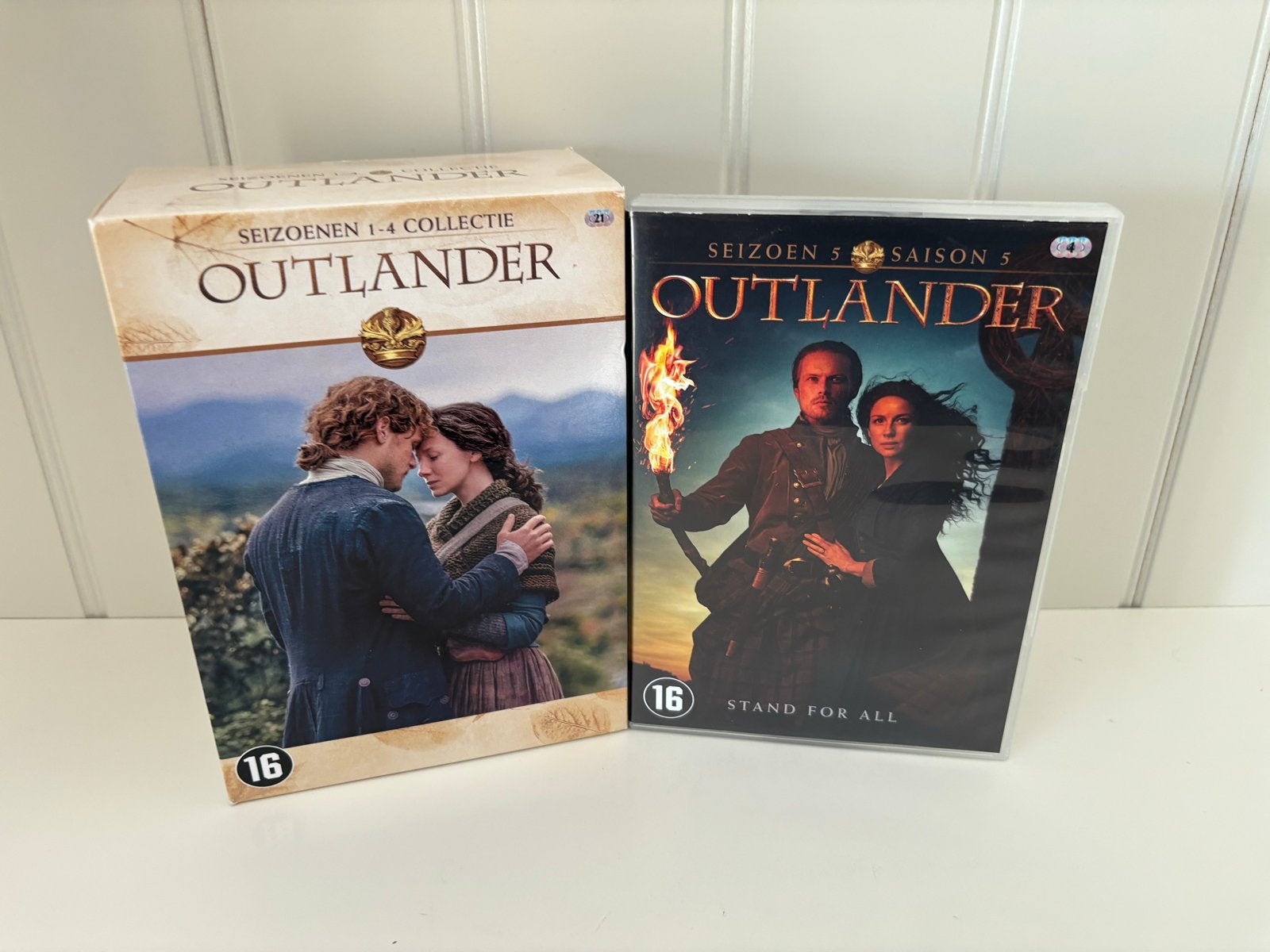 Outlander Seizoenen 1-4 Collectie + Seizoen 5 DVD, Cd's en Dvd's, Vanaf 16 jaar, Seizoen 2, Nederlands, Drama