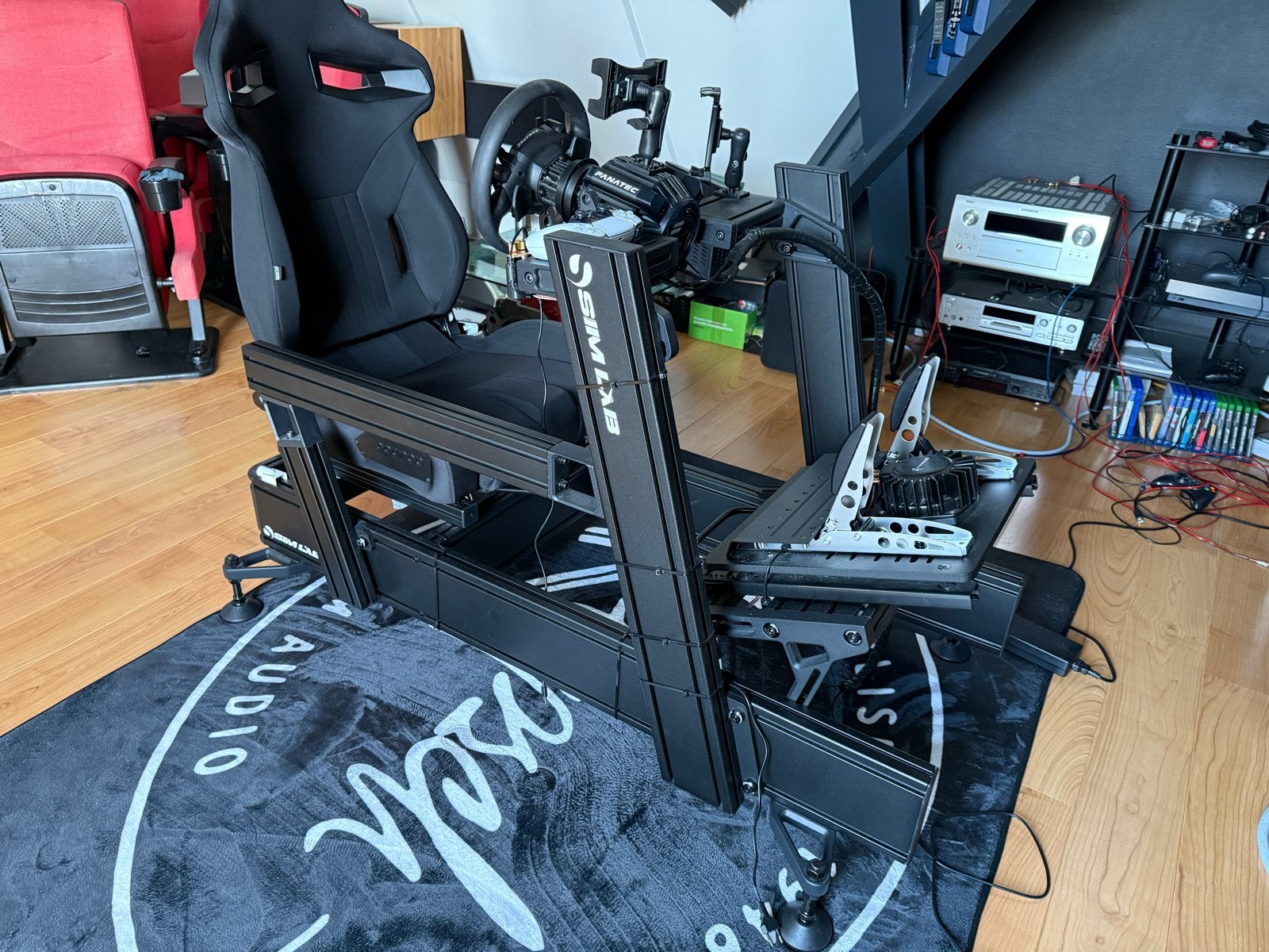 Complete Simrig SIMLAB PX1 met Fanatec DD Pro, Spelcomputers en Games, Spelcomputers | Overige, Zo goed als nieuw, Overige merken