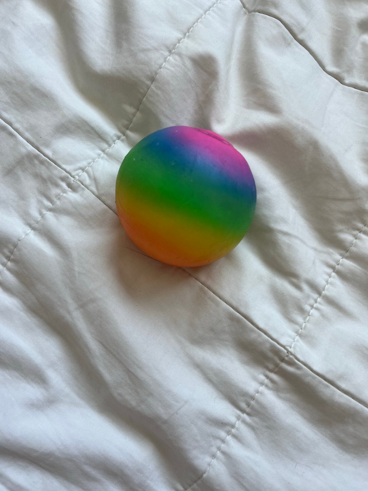 Regenboog Squishy Bal - Stressverlichter, Ophalen of Verzenden, Nieuw, Jongen of Meisje