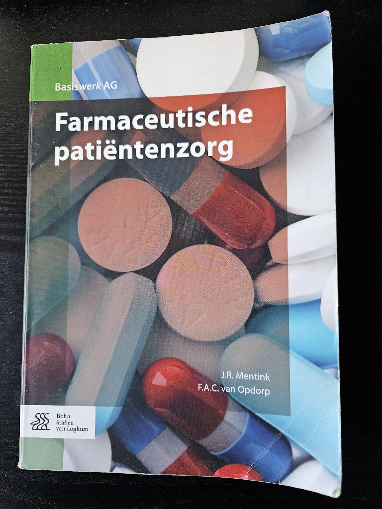 Farmaceutische patiëntenzorg, Gelezen, Ophalen of Verzenden, MBO, Bohn Stafleu van Loghum