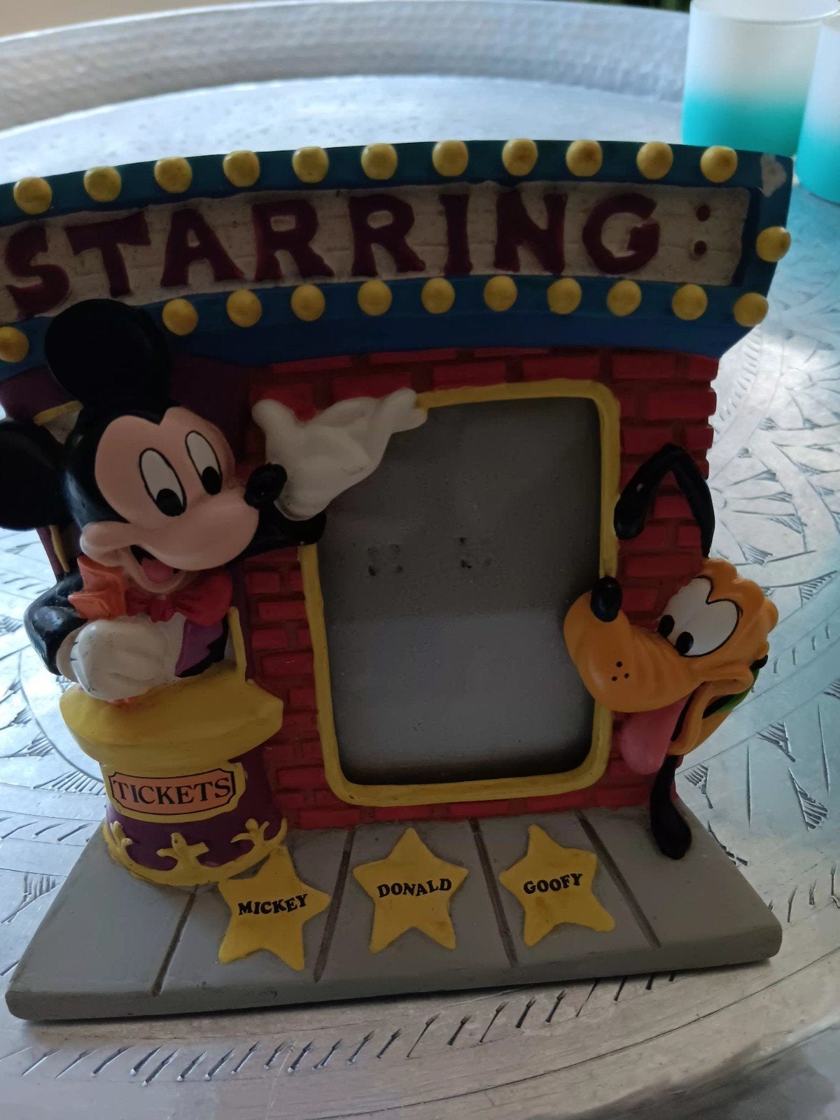 fotolijst Mickey Mouse, Ophalen of Verzenden, Mickey Mouse, Gebruikt, Beeldje of Figuurtje