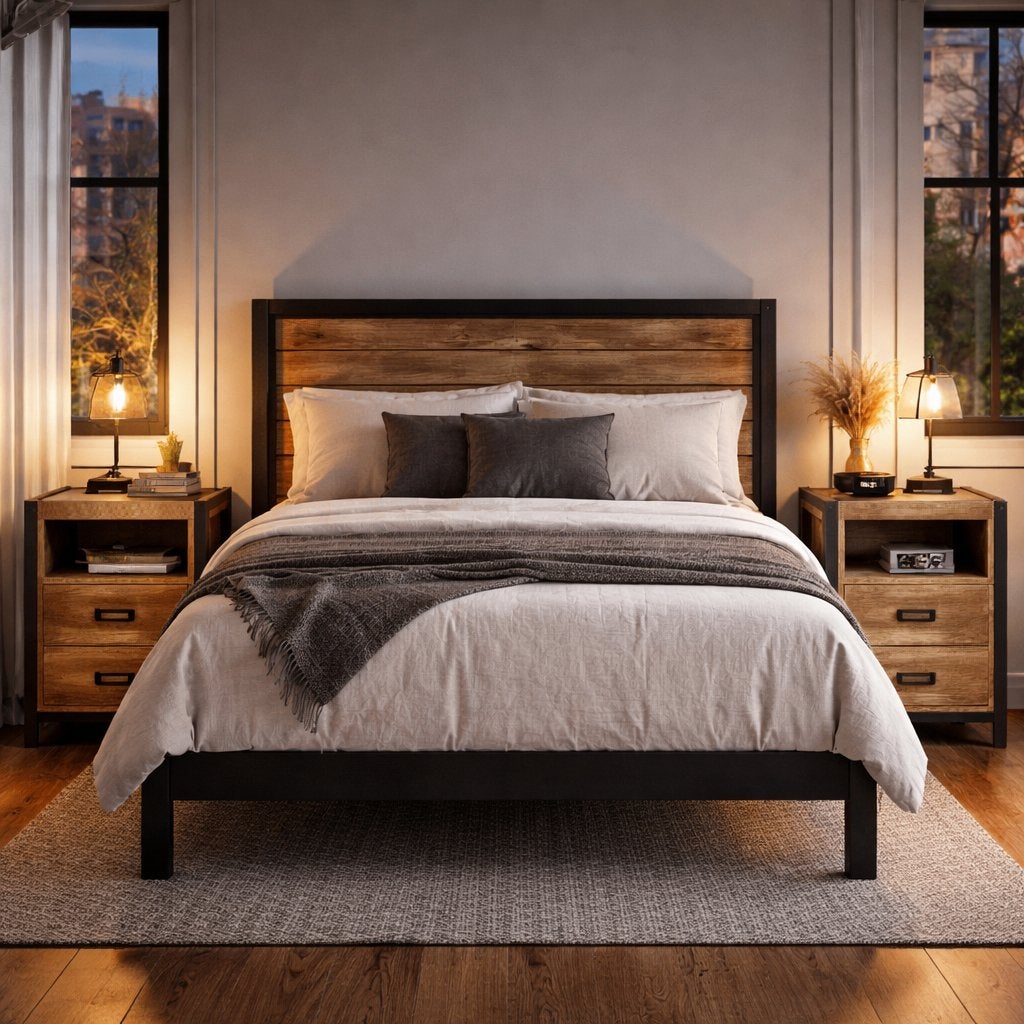 Extra Hoog Boxspring Nachtkast Nachtkastje Mangohout Mango, Huis en Inrichting, Slaapkamer | Nachtkastjes, Info@dehanzeherten.nl
