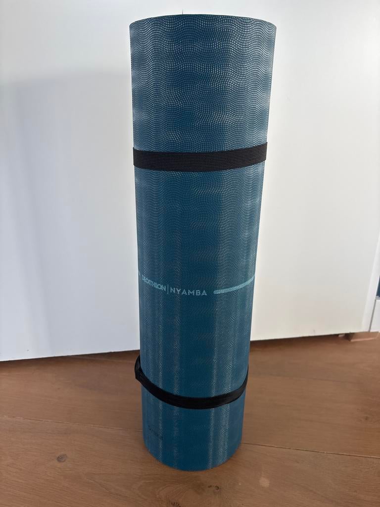 Decathlon Nyamba Yogamat - Blauw, Ophalen of Verzenden, Zo goed als nieuw, Yogamat