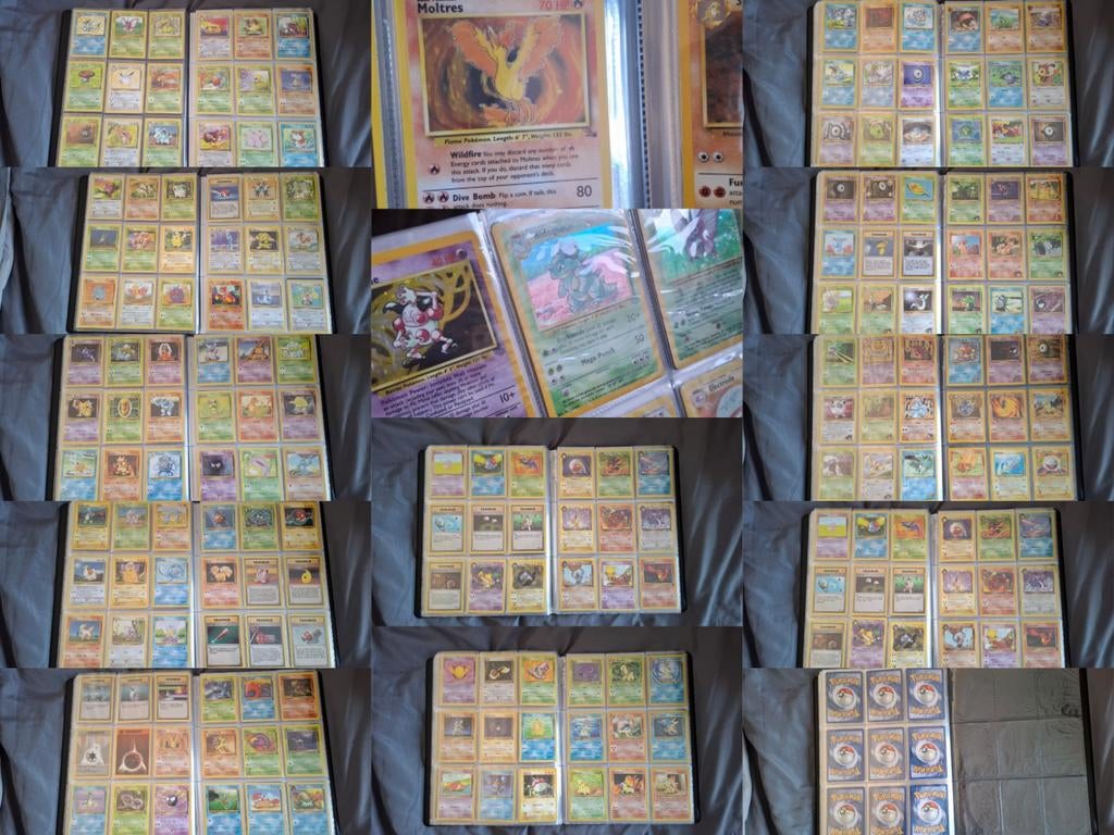 Map met 189 vintage Pokémon kaarten, Ophalen of Verzenden, Zo goed als nieuw, Meerdere kaarten