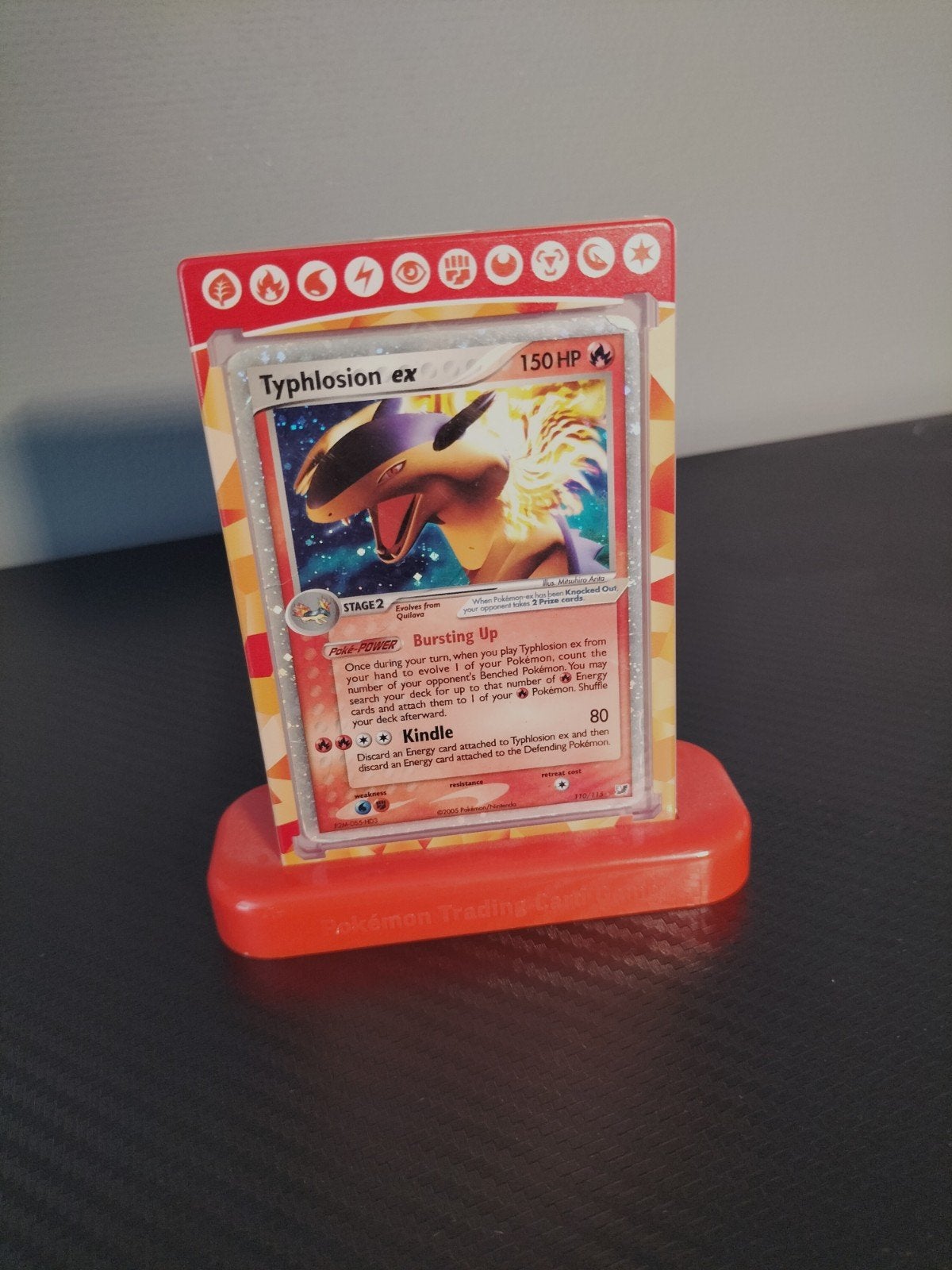 Typhlosion Pokemon kaart, Ophalen of Verzenden, Zo goed als nieuw