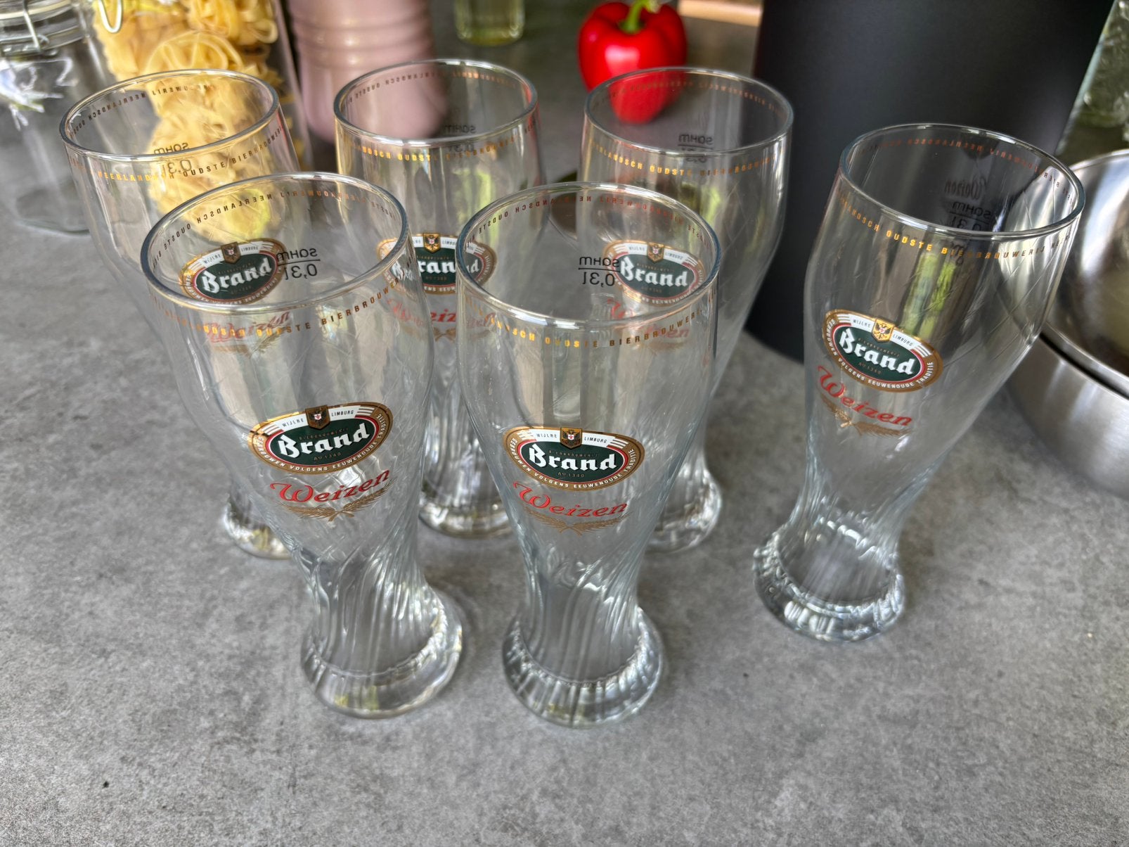 Originele bierglazen, Verzamelen, Ophalen, Zo goed als nieuw, Bierglas