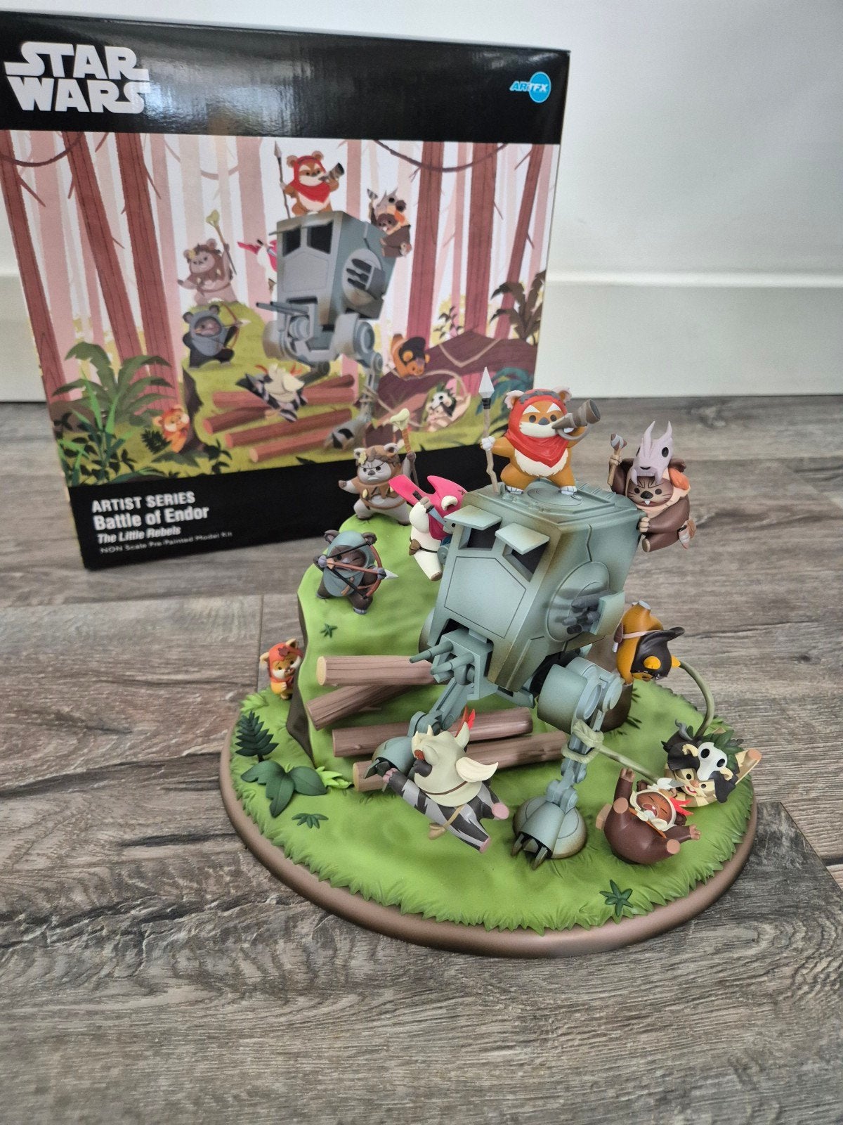 Kotobukiya Star Wars Artist Series Battle of Endor, Ophalen of Verzenden, Zo goed als nieuw, Actiefiguurtje