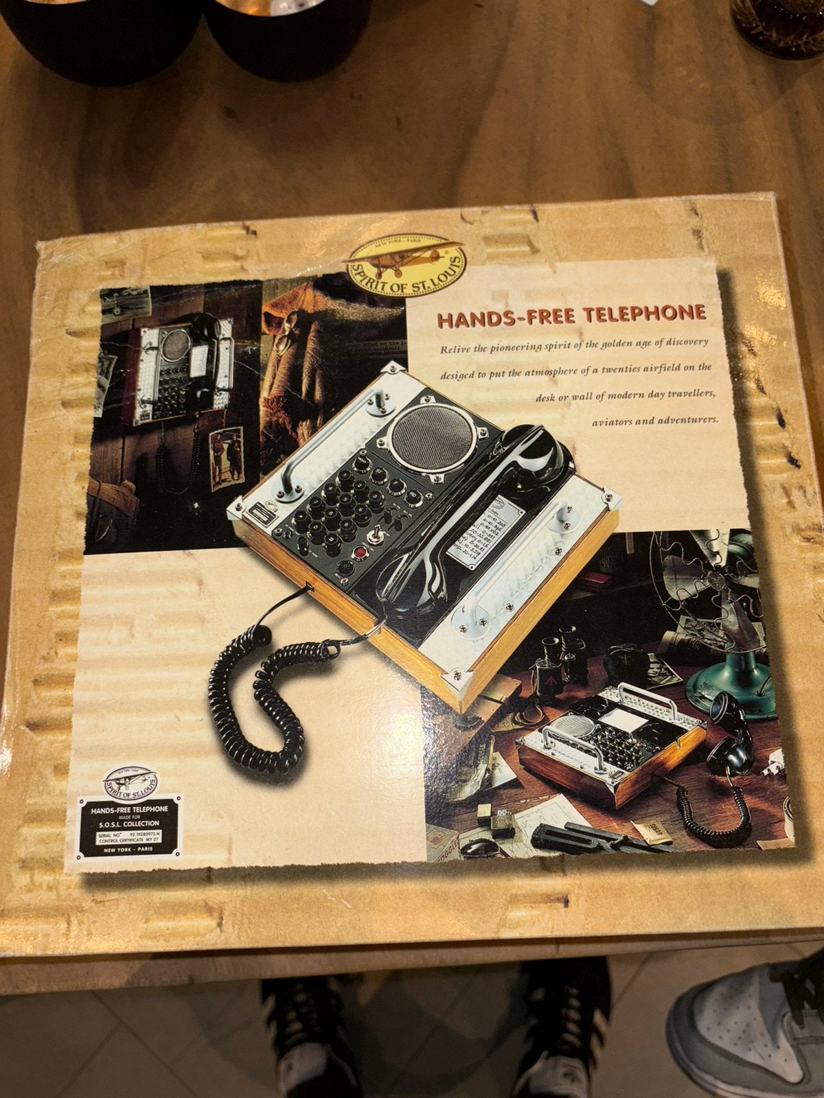 Spirit of ST. Louis hands-free telefoon, Audio, Tv en Foto, Vintage Televisies, Ophalen, Nieuw, 100 cm of meer, Overige merken
