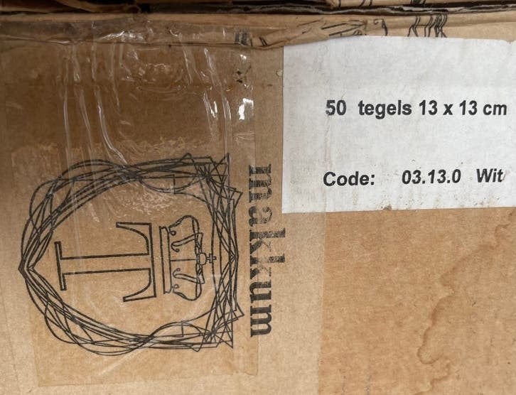 Te koop: restant (55 stuks) Makkumer witjes, Ophalen, Nieuw, Minder dan 20 cm, Minder dan 5 m²