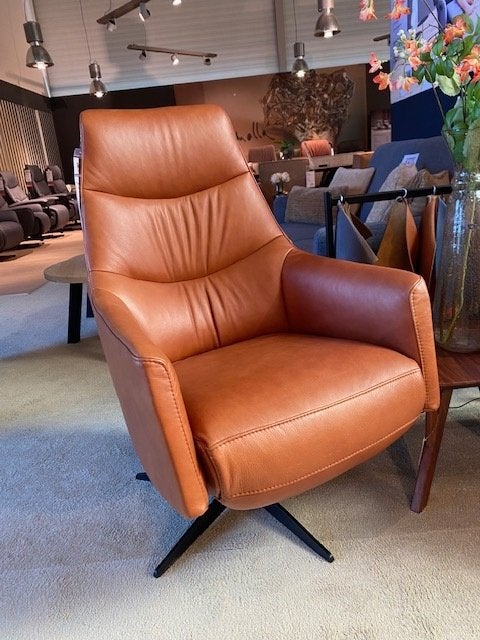 Relaxfauteuil Twinz 107, Ophalen, Nieuw, Leer, 100 tot 125 cm