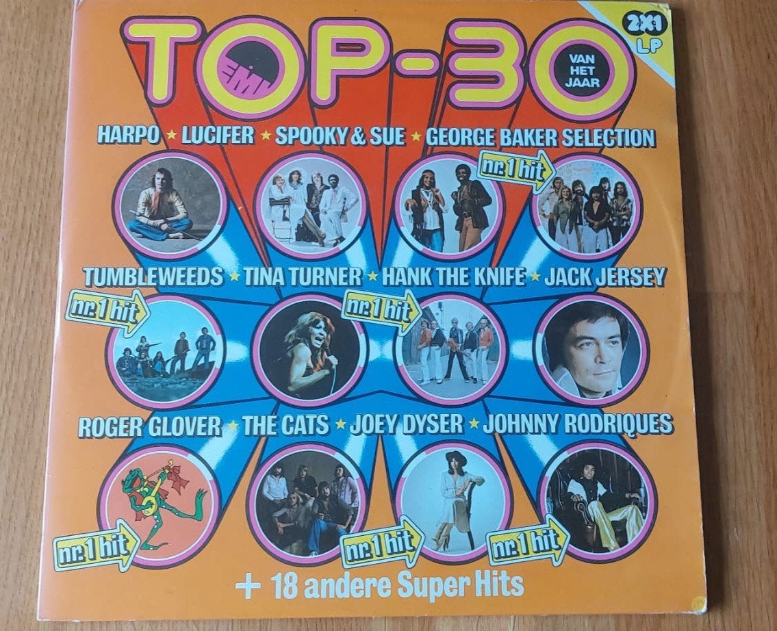 EMI Top-30 van het Jaar 2xLP (1975) - Pop/Rock Compilatie, Gebruikt, Pop, Complilatie, Ophalen of Verzenden