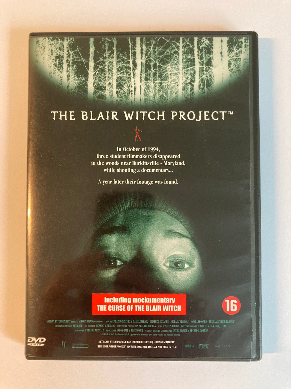 The Blair Witch Project, 1999 / DVD / Daniel Myrick, Engels, Vanaf 16 jaar, Occult, Nederlands
