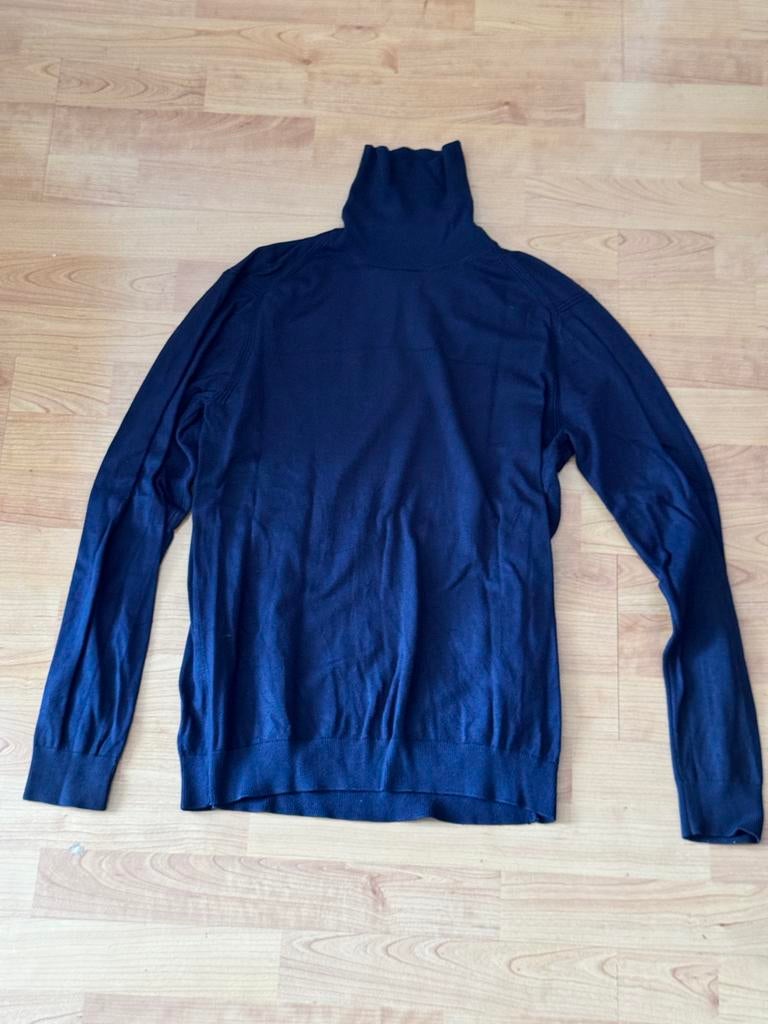 Donkerblauwe coltrui heren - Maat M, Ophalen of Verzenden, Zo goed als nieuw, Maat 48/50 (M), Blauw