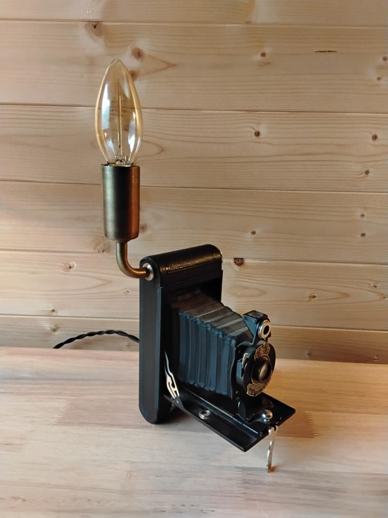 Vintage camera lamp, Ophalen of Verzenden, Minder dan 50 cm