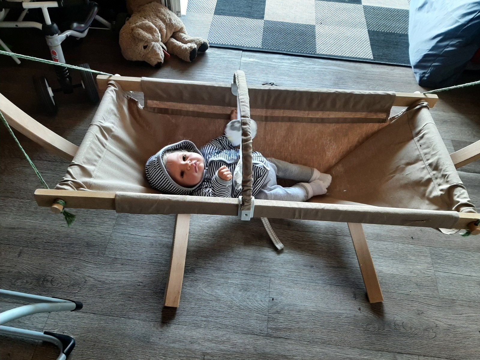baby hangmat 2 kastjes, Kinderen en Baby's, Babywiegjes en Ledikanten, Ophalen of Verzenden, Zo goed als nieuw, Ledikant