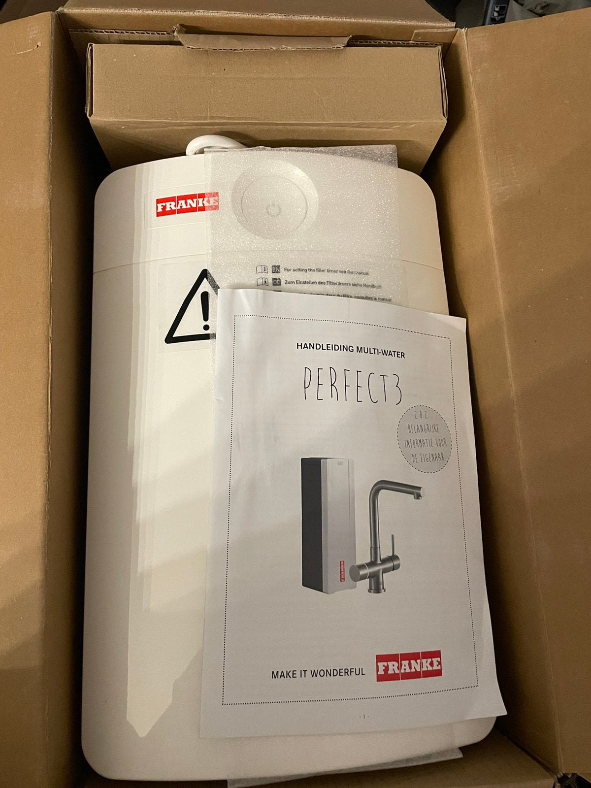 Franke floww daalderop kokendwater boiler 10l close in, Nieuw, Minder dan 3 jaar oud, Minder dan 20 liter, Boiler