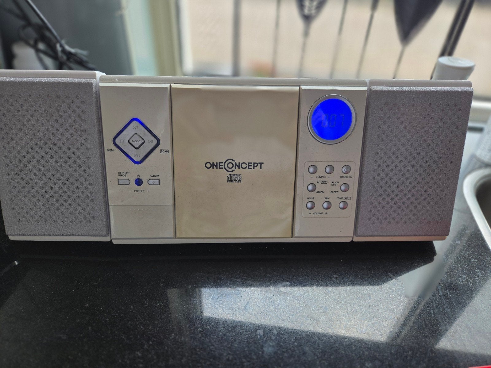 OneConcept stereo set met cd speler en radio, Overige merken, Gebruikt, Cd-speler, Ophalen of Verzenden