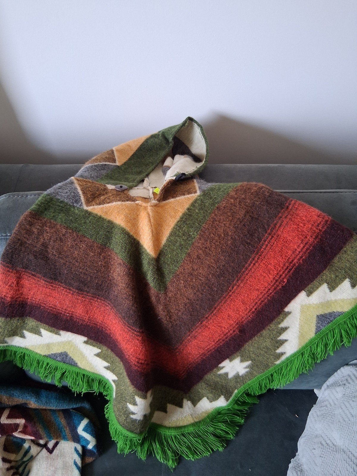 Nieuwe Alpaca Wollen Poncho voor 6-jarige, extra dik, Ophalen of Verzenden, Nieuw, Onbekend, Jongen of Meisje