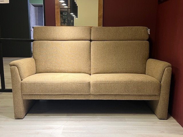 Don 2,5-zits bank in lichtbruine Stof 184cm – showmodel, Degelijk, Ophalen of Verzenden, Zo goed als nieuw, Stof