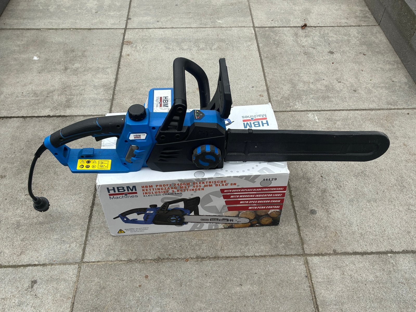 HBM Professionele Elektrische Kettingzaag 2400W, Ophalen, 70 mm of meer, Kettingzaag, Nieuw