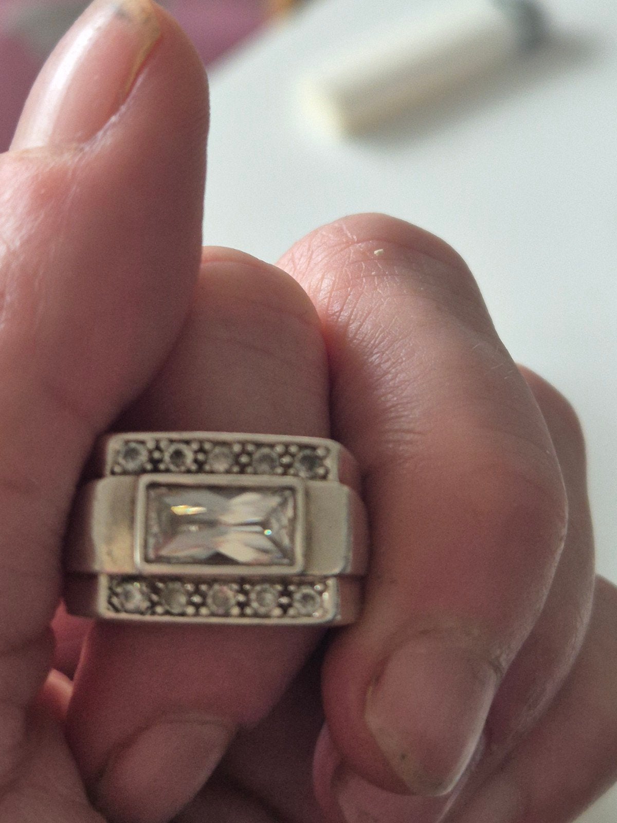Mooie nette heren ring, Ophalen, 20 of groter, Heer, Zo goed als nieuw