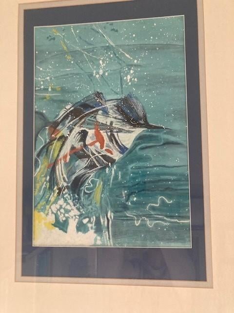 Schilderij, Ophalen of Verzenden, Zo goed als nieuw, Schilderij, 75 tot 100 cm