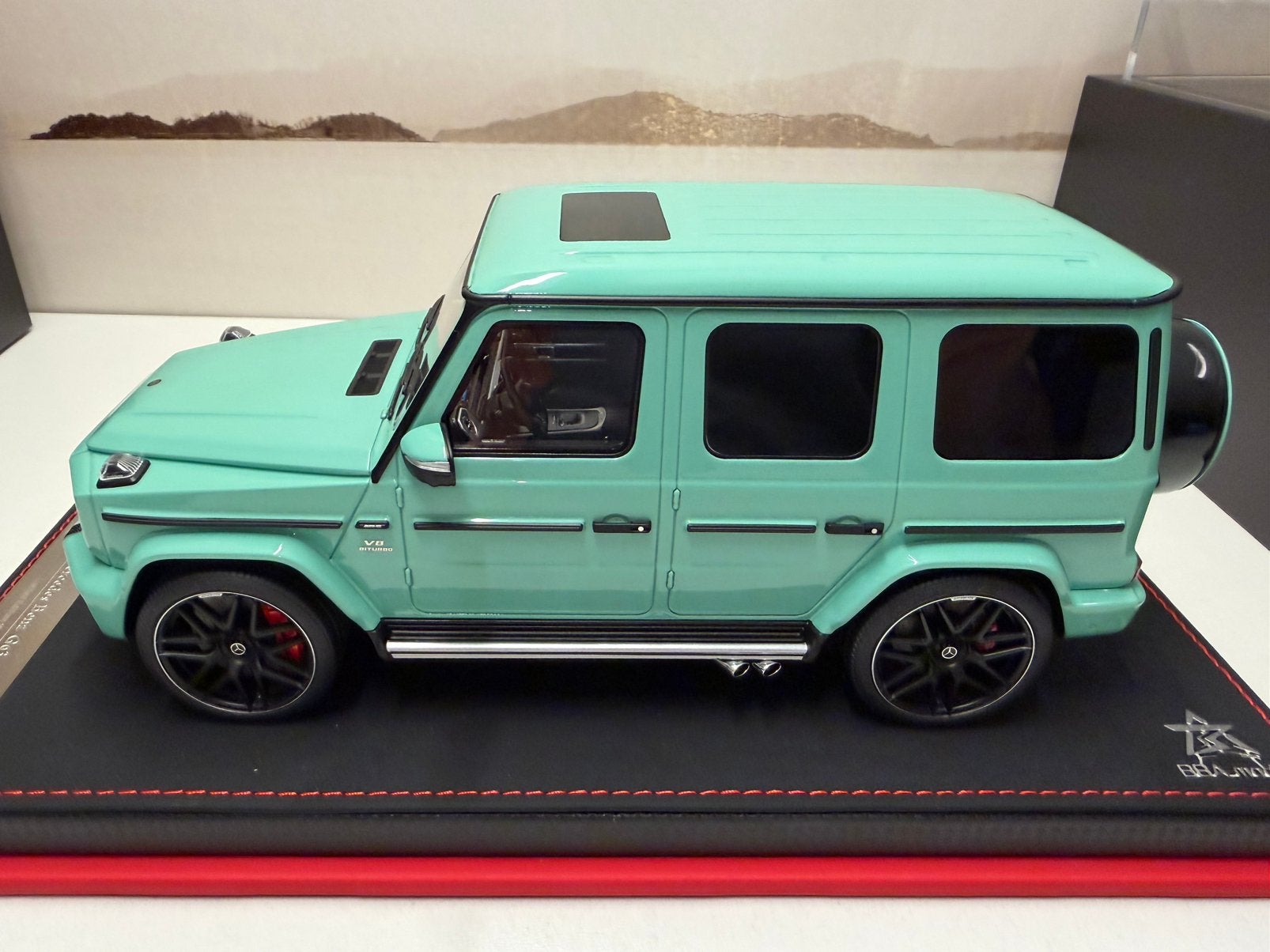 1:18 BBA 2025 Mercedes-Benz G63 AMG Tiffany Blue, Hobby en Vrije tijd, Modelauto's | 1:18, Ophalen of Verzenden, Nieuw, Auto, Overige merken