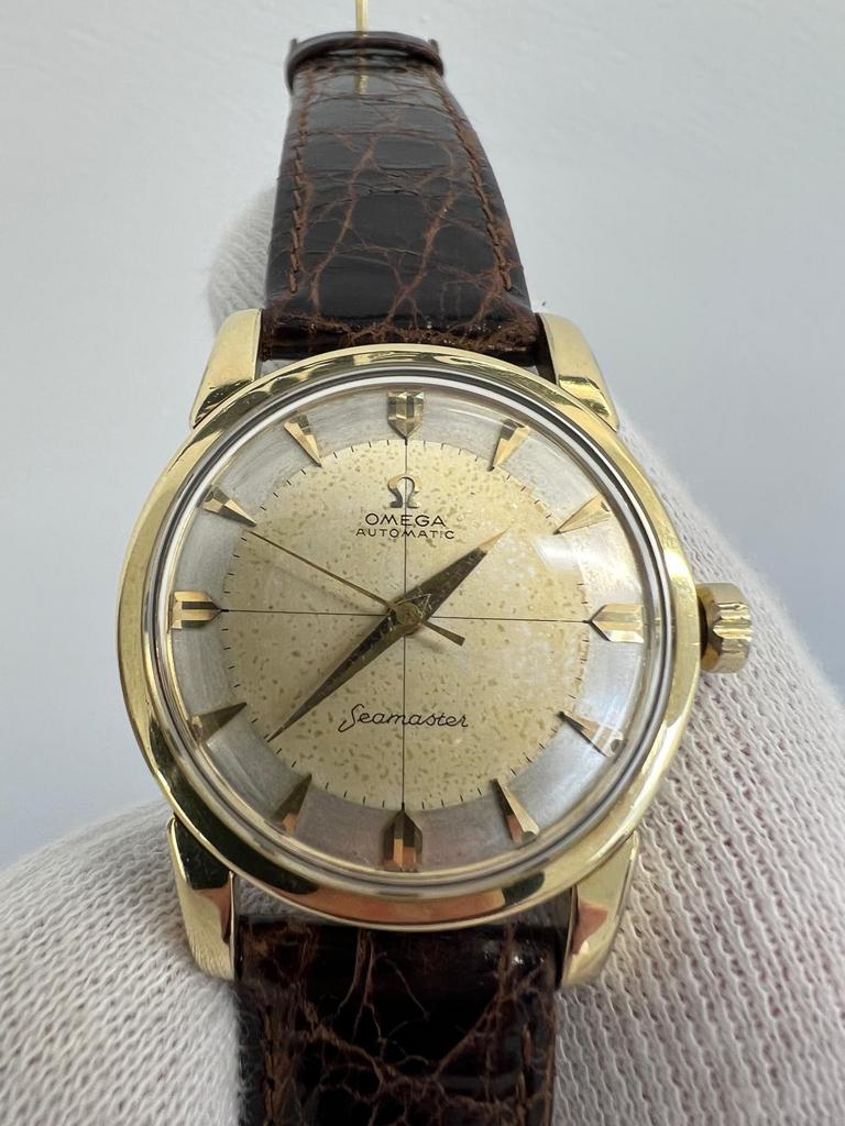 Omega Seamaster, 1958, Q-2 volledig geserviced, gold capped, Sieraden, Tassen en Uiterlijk, Horloges | Antiek, Staal, Verzenden
