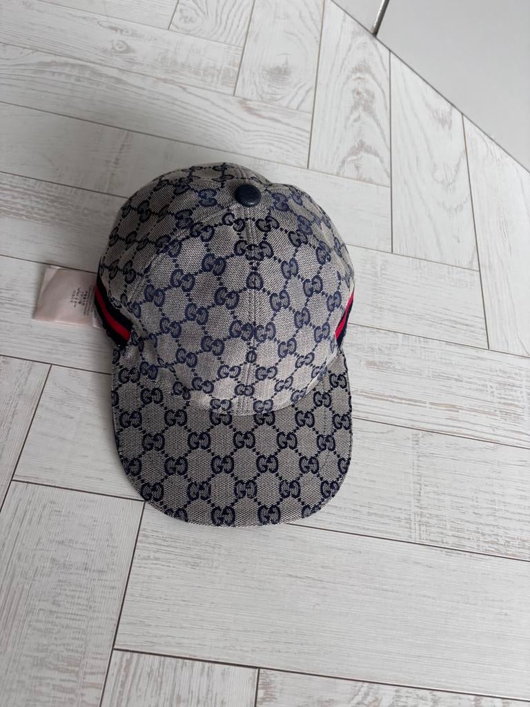 Gucci pet cap GG canvas Basball hat with web, Verzenden, Nieuw