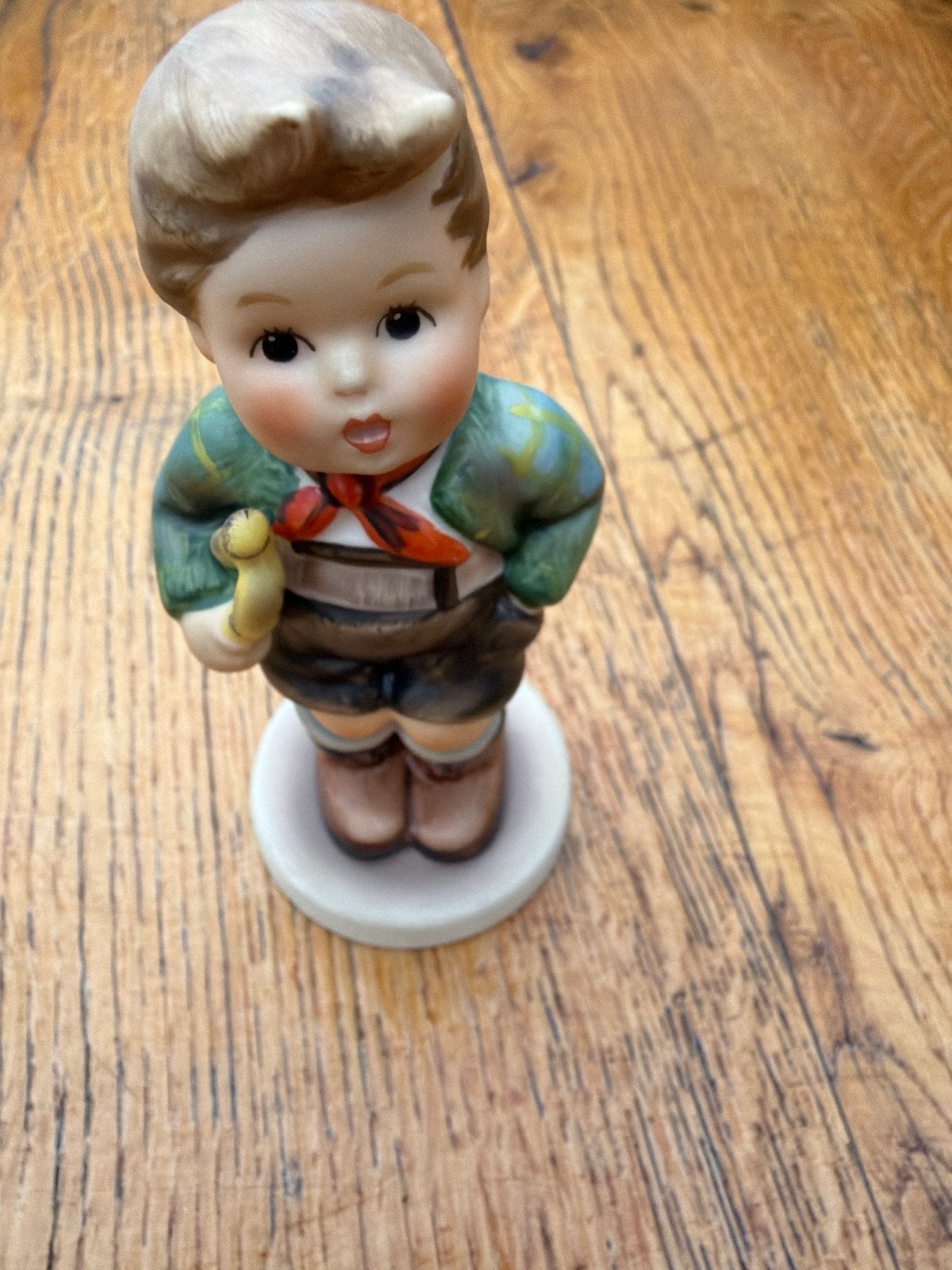 Hummel Trompet Jongen Beeldje - Vintage Porselein, Ophalen of Verzenden, Zo goed als nieuw