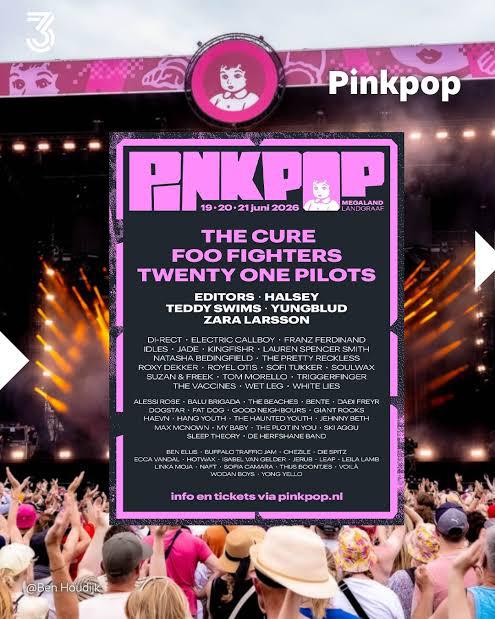Pinkpop weekendticket inclusief camping, Eén persoon