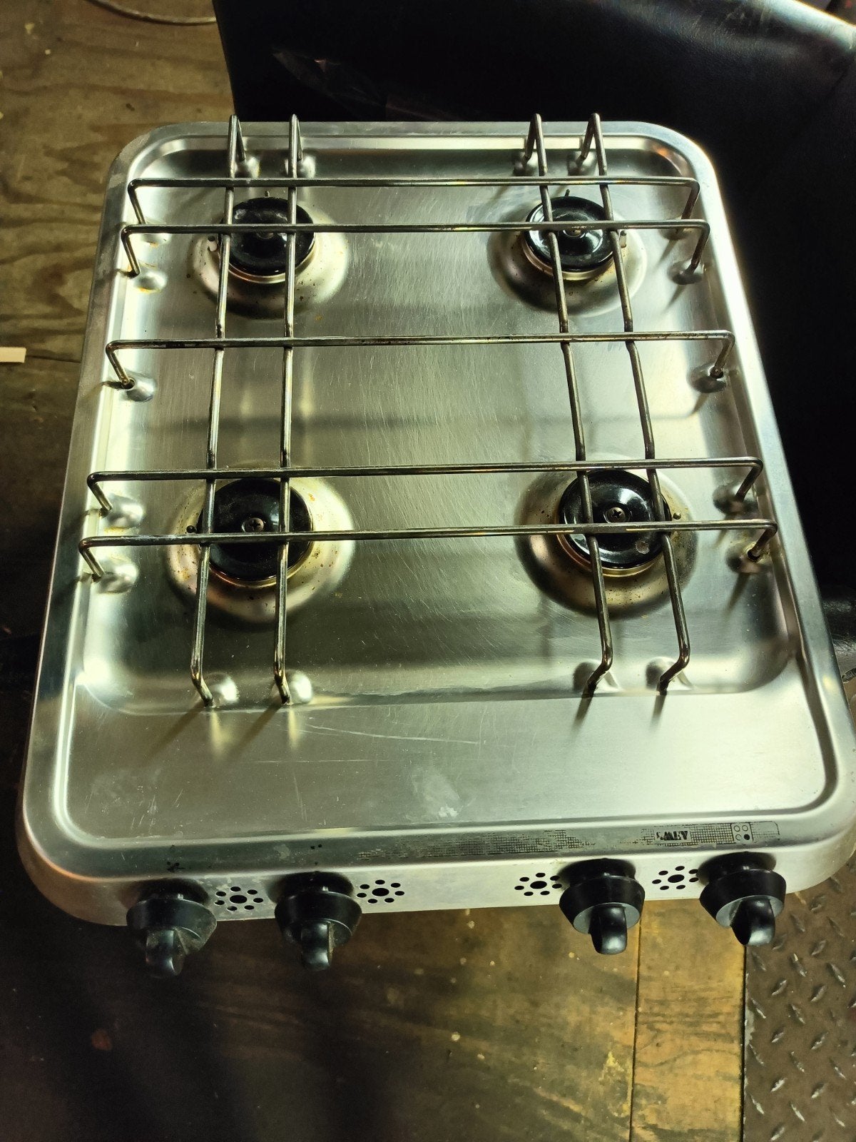 SMEV 4-pits gasfornuis - Ideaal voor camper of boot, Ophalen, Gebruikt, Minder dan 85 cm, 4 kookzones