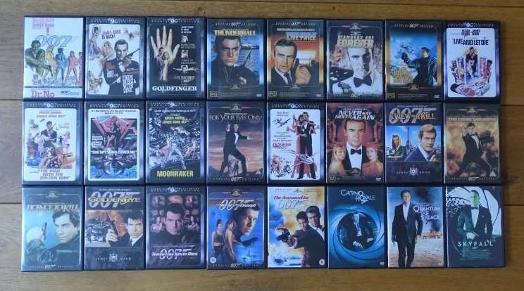 24 James Bond films 007 op DVD, Vanaf 12 jaar, Ophalen of Verzenden, Zo goed als nieuw, Actie