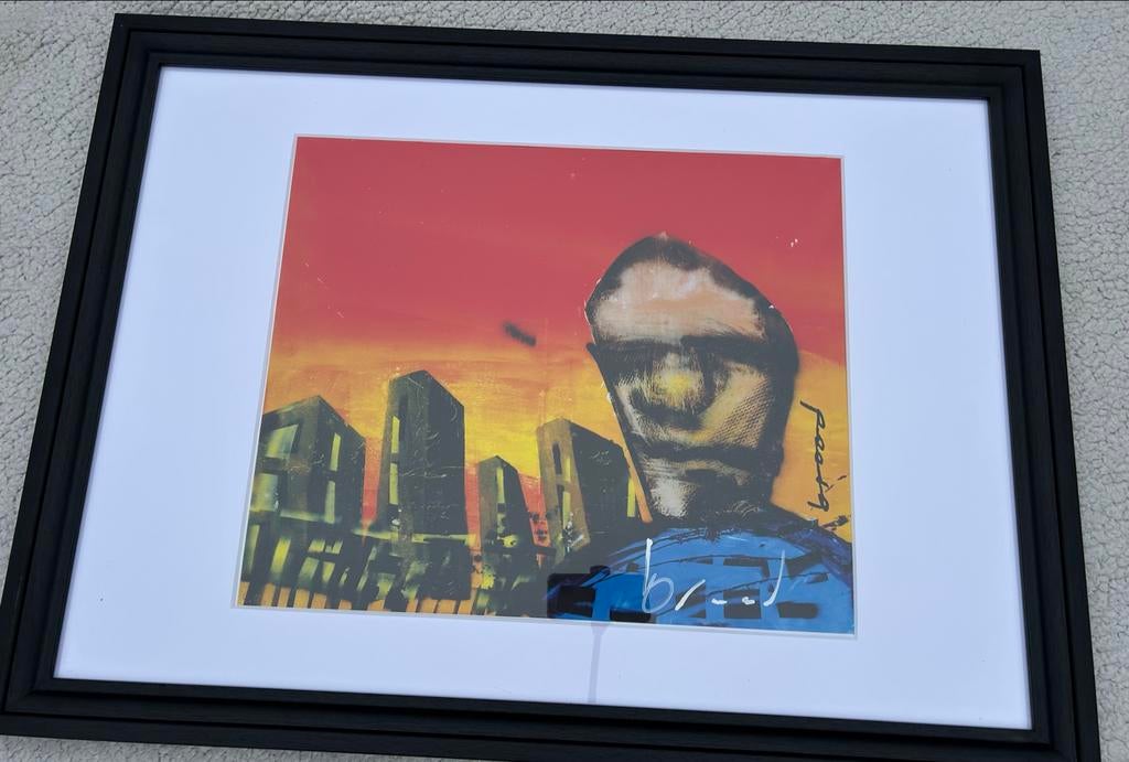 Herman Brood Handgesigneerd Werk - Ingelijst, Antiek en Kunst, Kunst | Litho's en Zeefdrukken, Ophalen of Verzenden