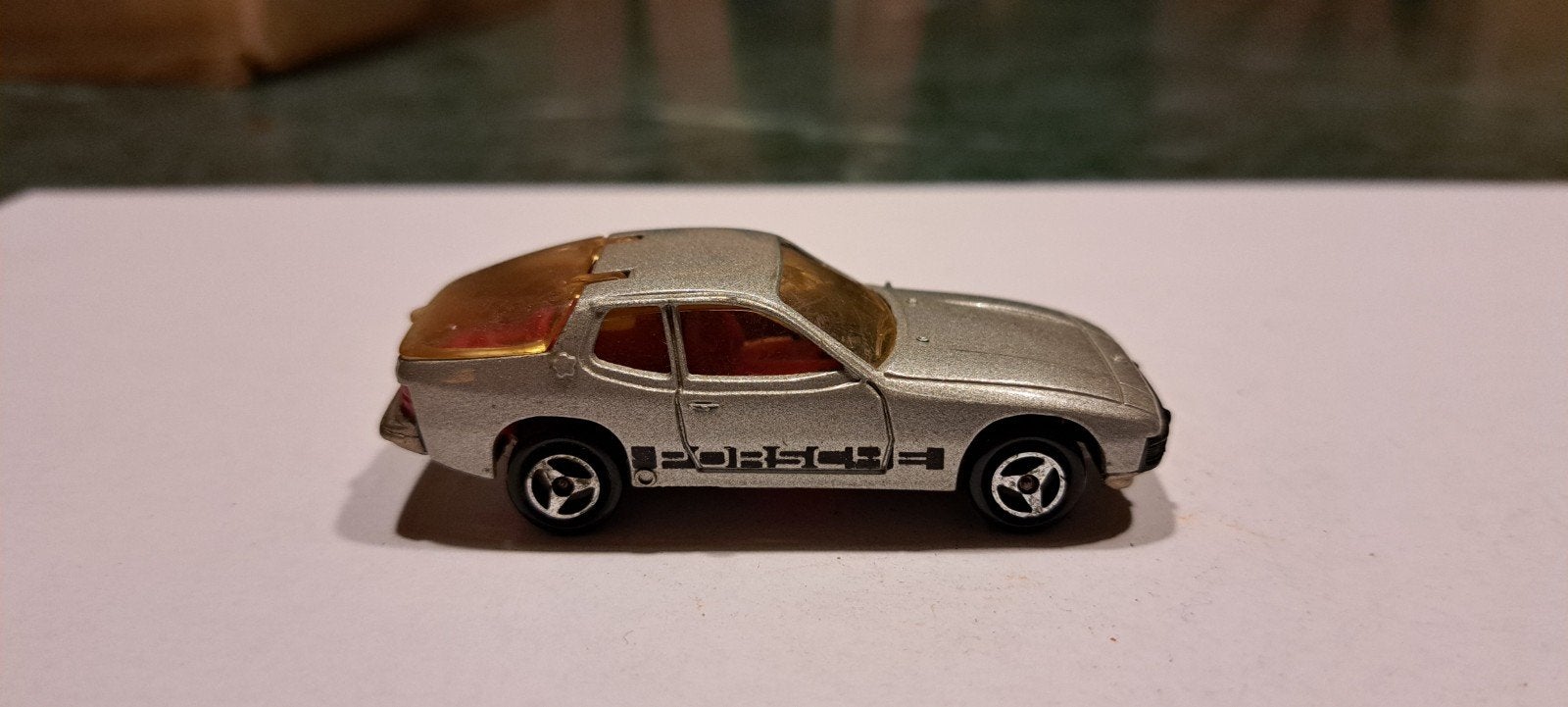 porsche 924 1:60 majorette, Ophalen of Verzenden, Auto