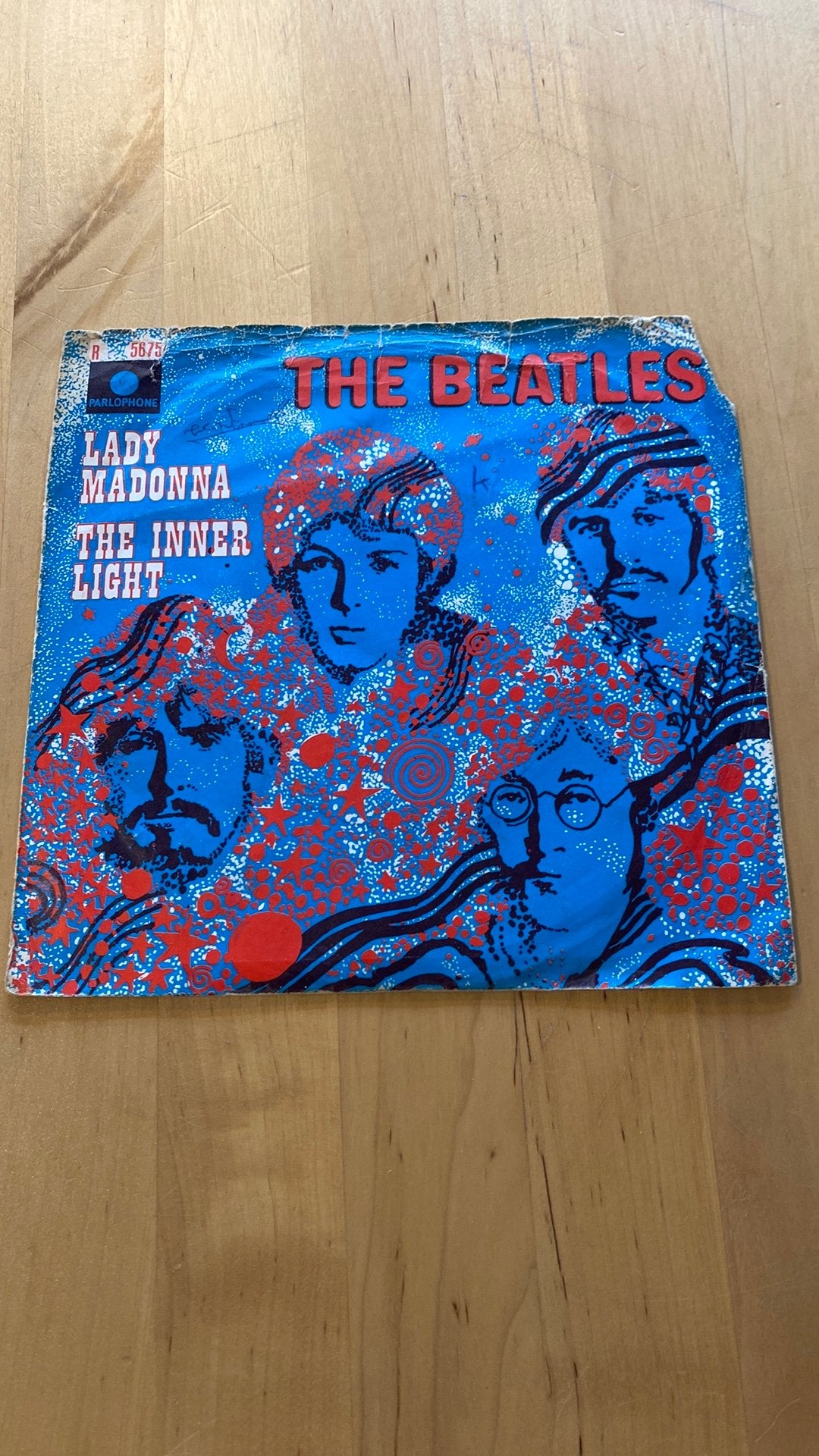 Vinyl single the Beatles - Lady Madonna, Ophalen of Verzenden, Gebruikt, Pop
