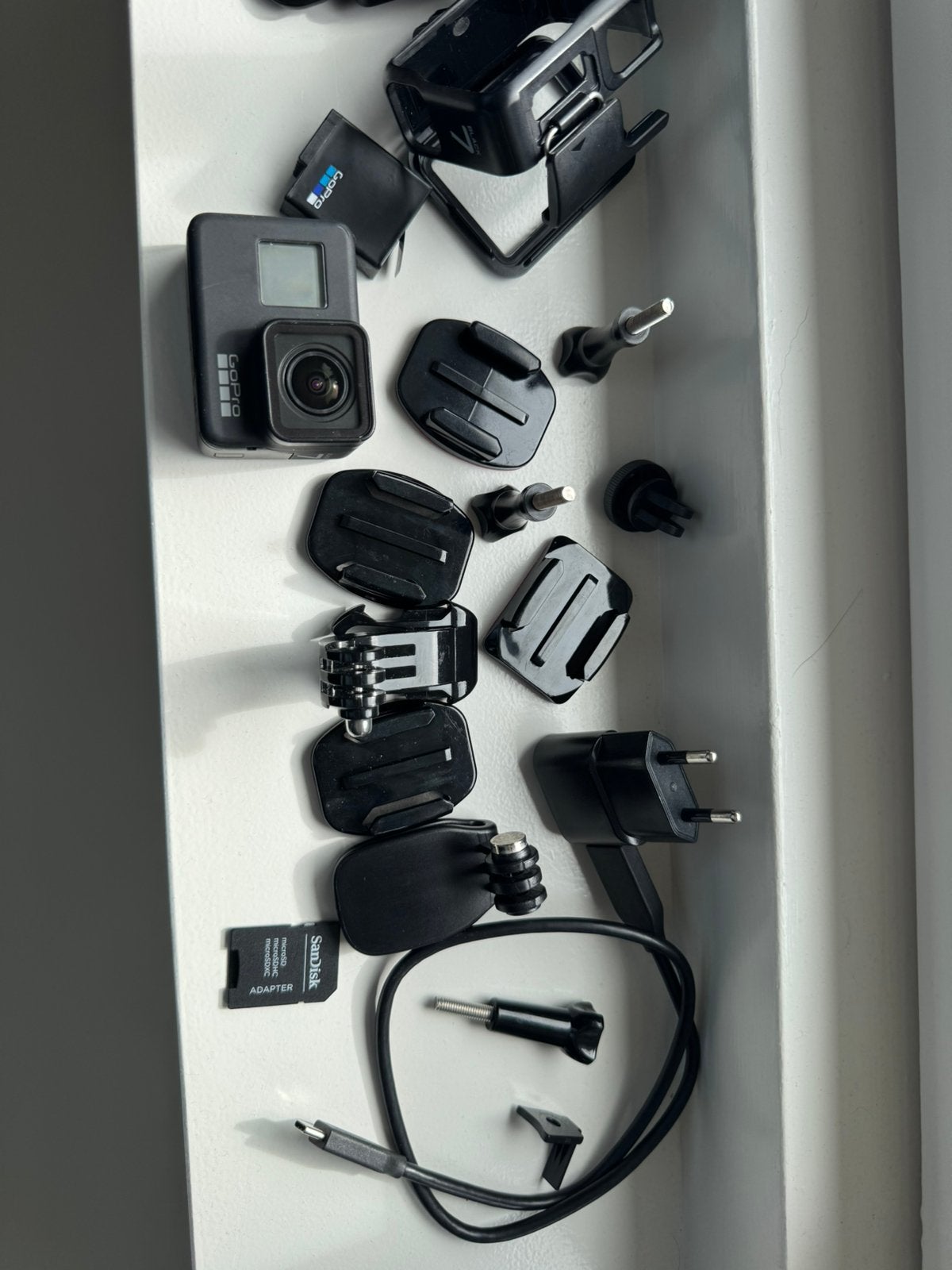 GoPro HERO7 Black + complete accessoires, Verzenden, Gebruikt, GoPro