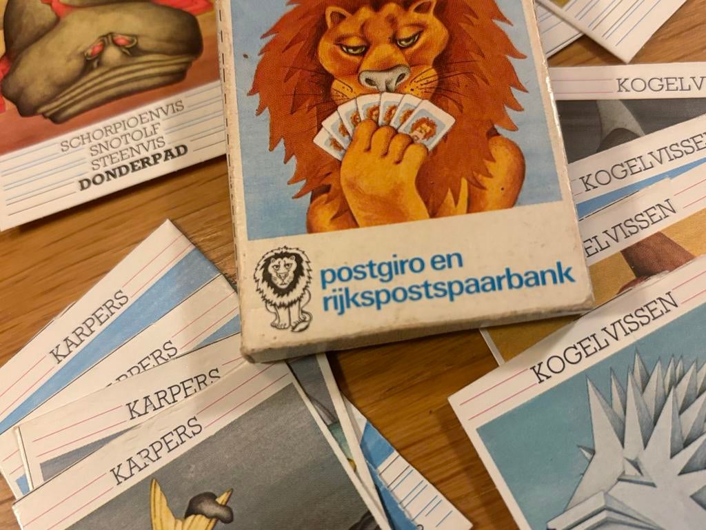 Het Vreemde Vissen Kwartetspel Postgiro Rijkspostspaarbank, Ophalen of Verzenden, Gebruikt, Kwartet(ten)