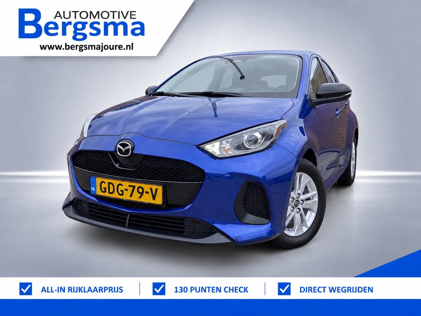 Mazda 2 Hybrid 1.5 Centre-line, Auto's, Gebruikt, Euro 6, Blauw, Bedrijf