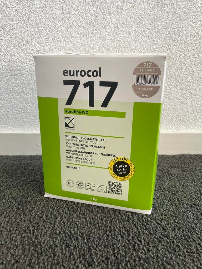 Voegmiddel eurocol 717 - kleur elegant, Doe-het-zelf en Verbouw, Tegels, Ophalen, Gebruikt, Minder dan 5 m², Overige typen