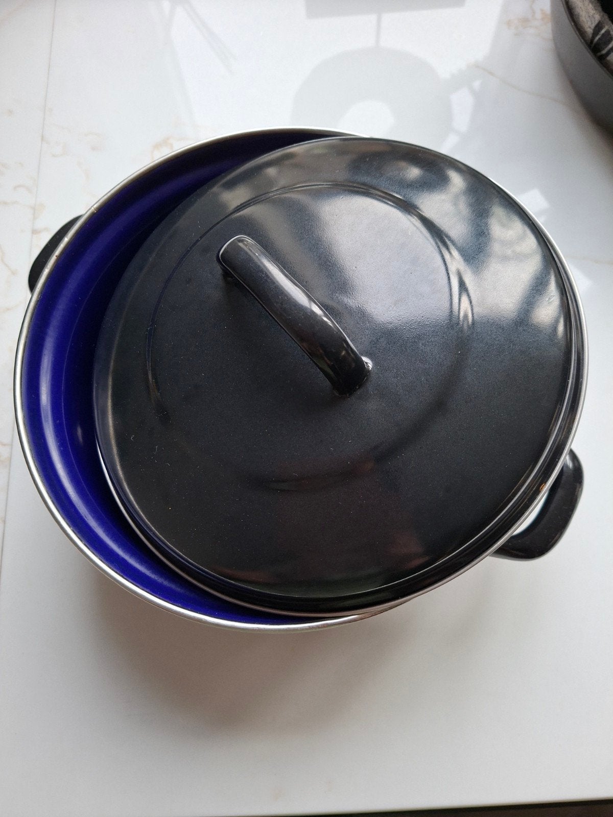 BK braadpan gas, Huis en Inrichting, Gebruikt, Met deksel, BK, Ophalen of Verzenden